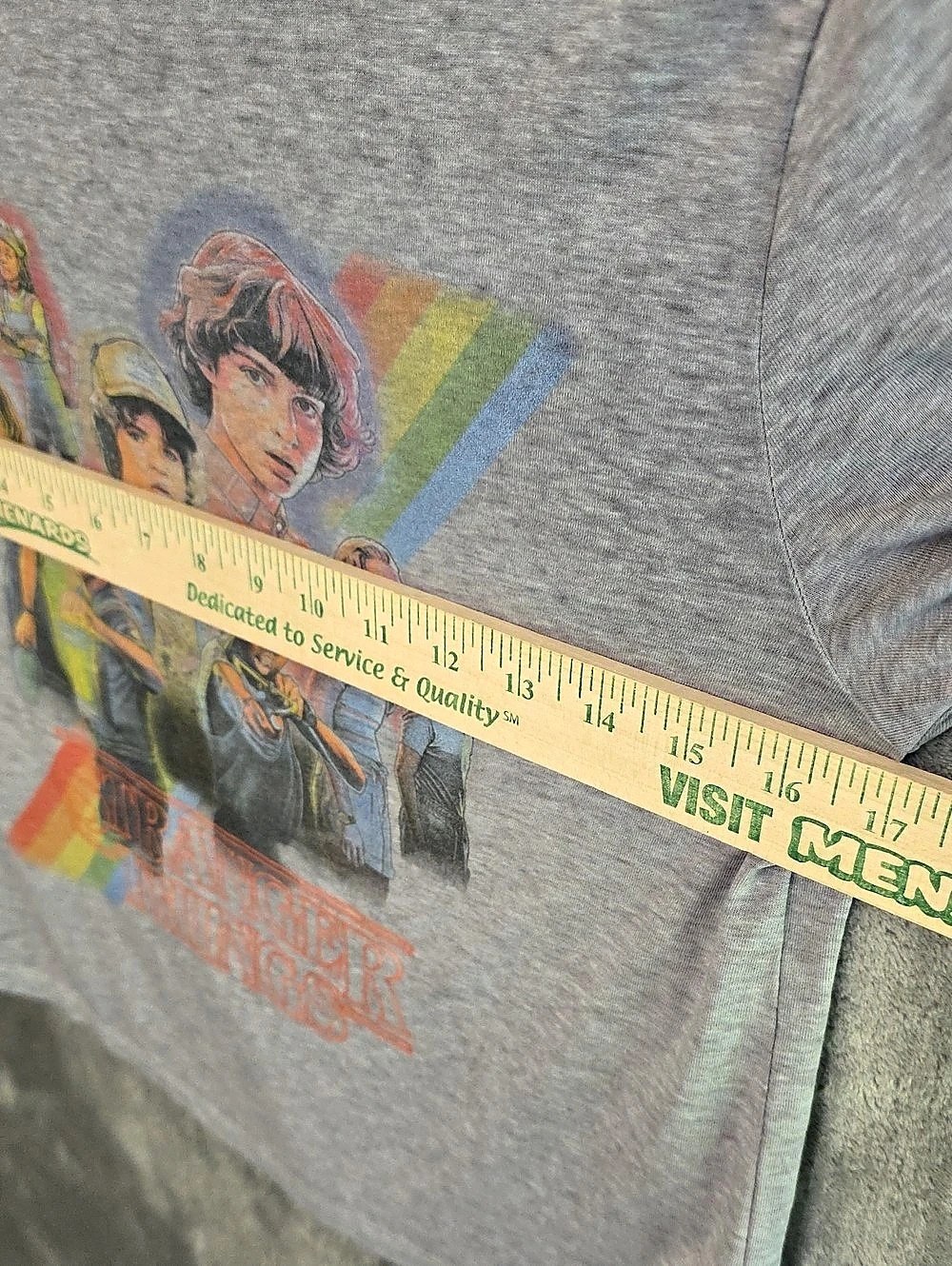 Netflix Stranger Things Character Collage Ringer Tee Size Small - Picture 5 of 6